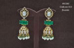 Kundan Jhumki 01385 - KRISHNA'S SWETA JEWELLERY