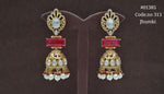 Kundan Jhumki 01385 - KRISHNA'S SWETA JEWELLERY