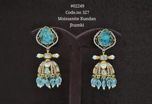 Kundan Jhumki 02249 - KRISHNA'S SWETA JEWELLERY