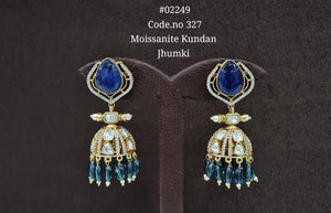 Kundan Jhumki 02249 - KRISHNA'S SWETA JEWELLERY