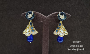 Kundan Jhumki 02567 - KRISHNA'S SWETA JEWELLERY