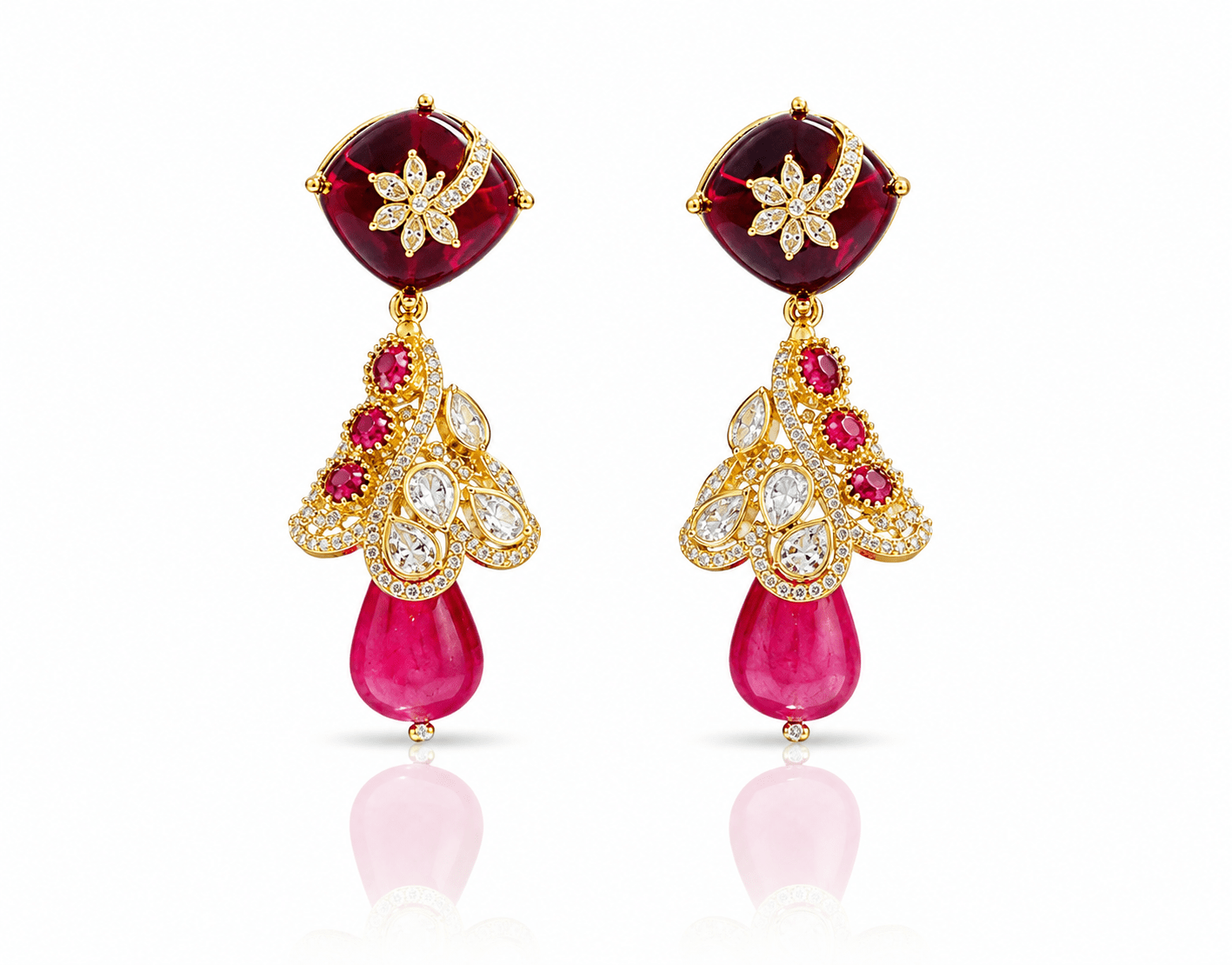 Kundan Jhumki 02567 - KRISHNA'S SWETA JEWELLERY