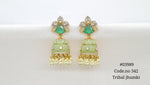 Kundan Jhumki 03989 - KRISHNA'S SWETA JEWELLERY