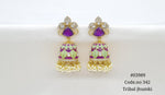 Kundan Jhumki 03989 - KRISHNA'S SWETA JEWELLERY