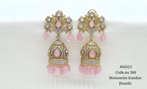 Kundan Jhumki 04323 - KRISHNA'S SWETA JEWELLERY