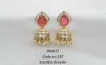 Kundan Jhumki 04637 - KRISHNA'S SWETA JEWELLERY
