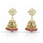 Kundan Jhumki - Krishna's Sweta Jewellery
