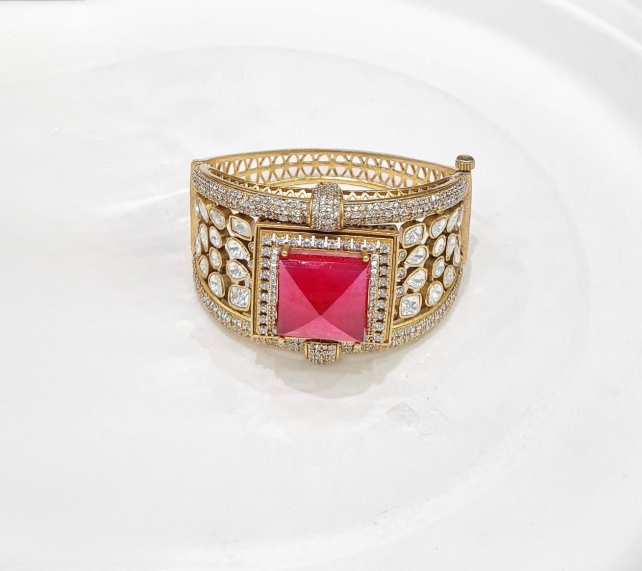 Kundan Kada 01242 - KRISHNA'S SWETA JEWELLERY