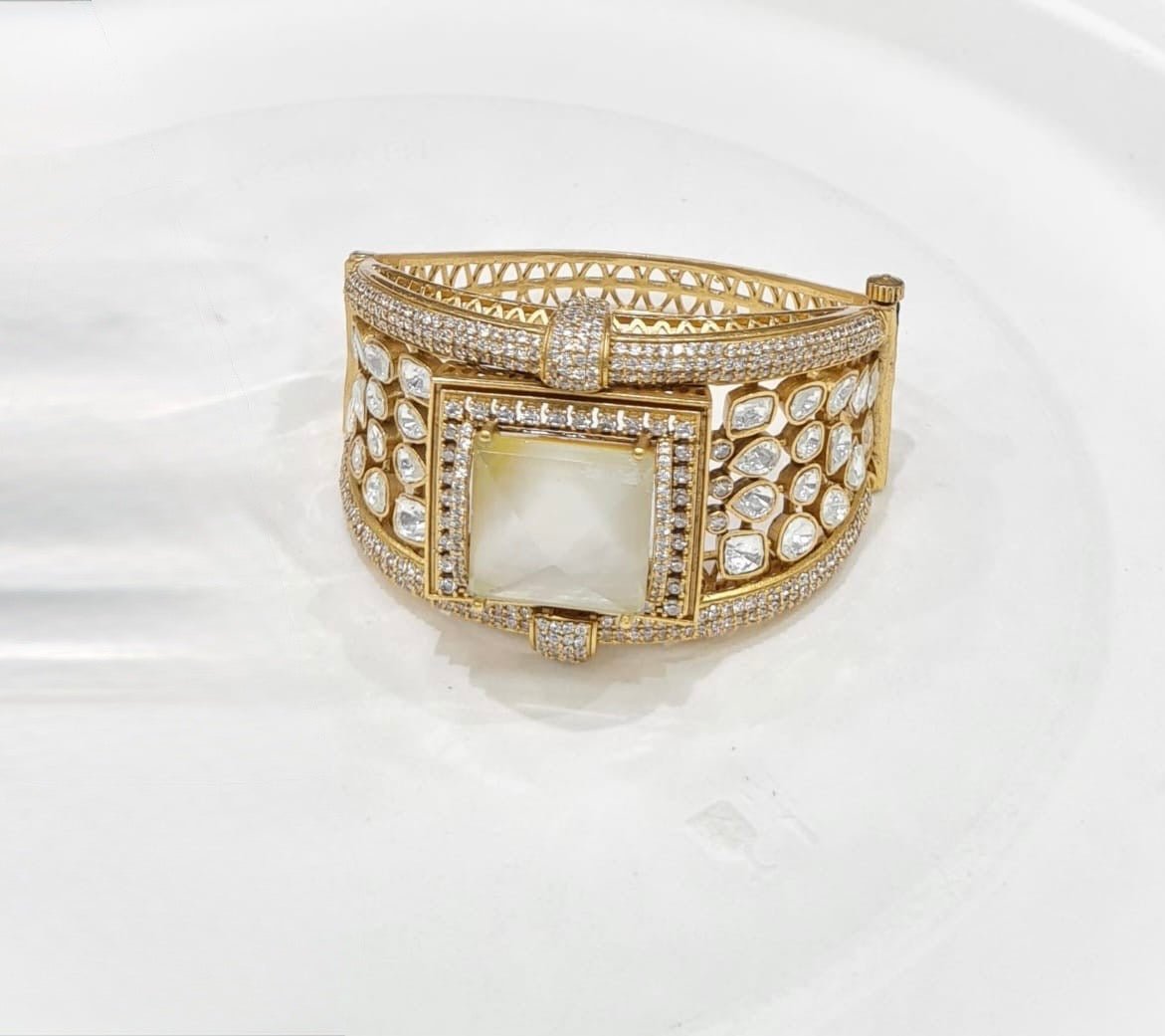 Kundan Kada 01242 - KRISHNA'S SWETA JEWELLERY