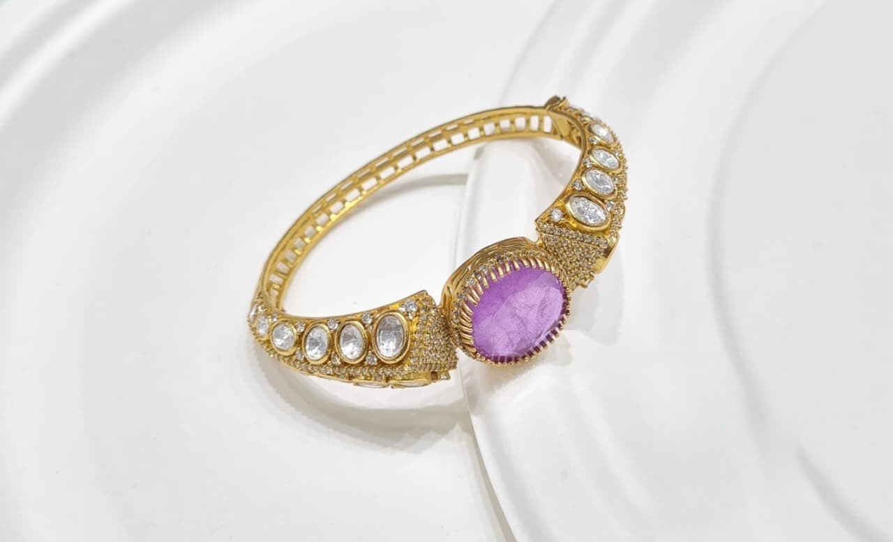 Kundan Kada 03800 - KRISHNA'S SWETA JEWELLERY