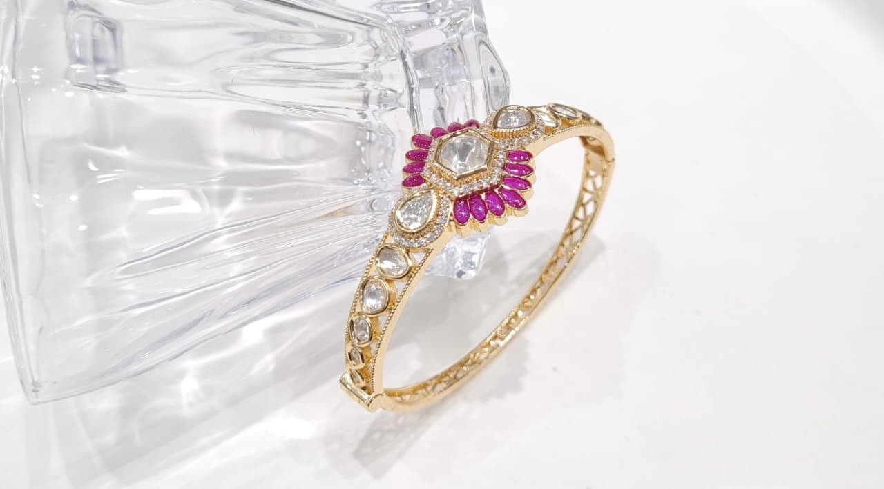 Kundan Kada 07672 - KRISHNA'S SWETA JEWELLERY