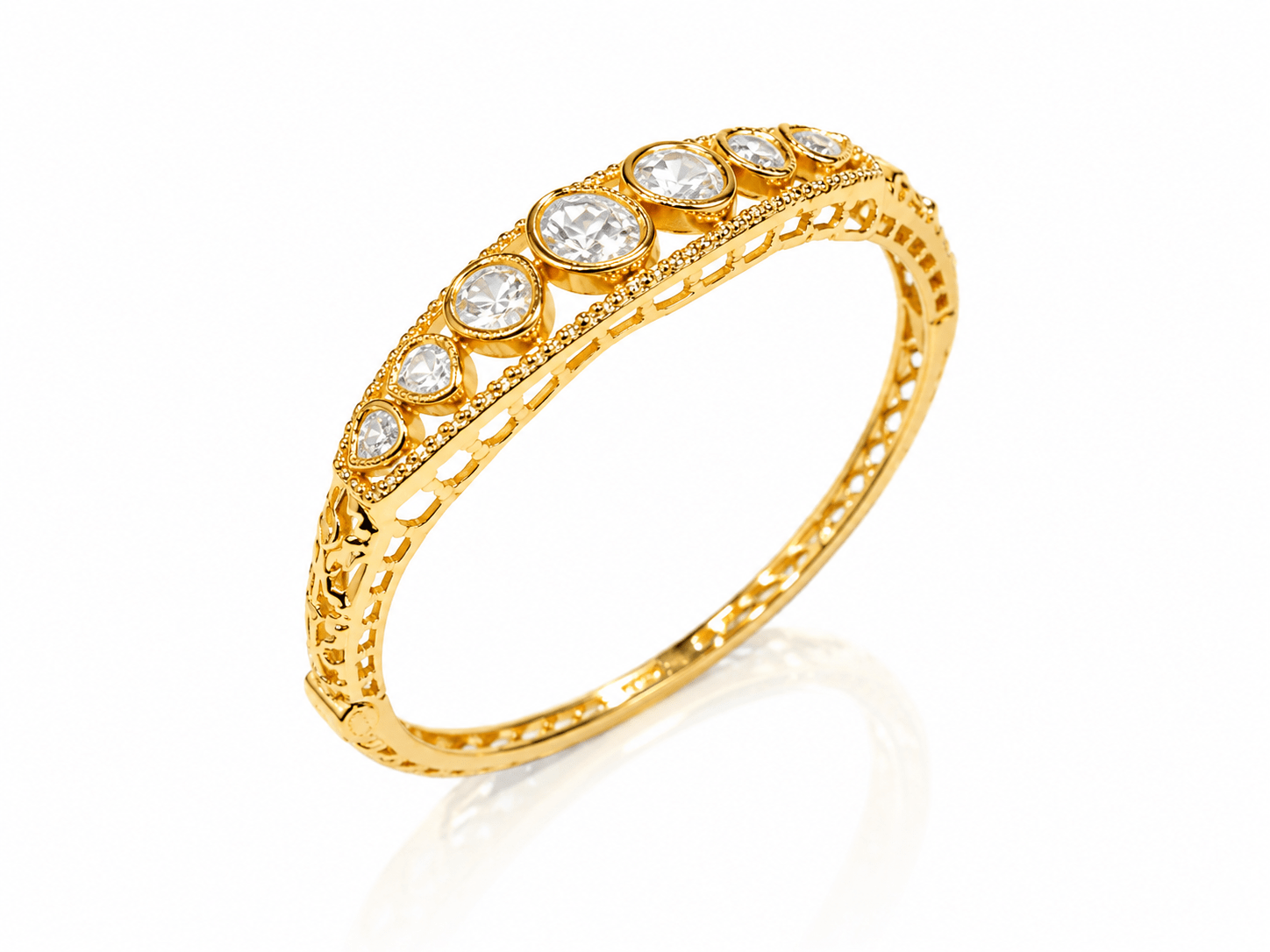 Kundan Kada 07673 - KRISHNA'S SWETA JEWELLERY