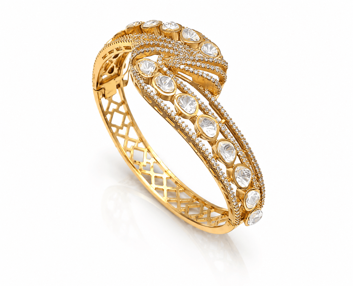 Kundan Kada 10063 - KRISHNA'S SWETA JEWELLERY