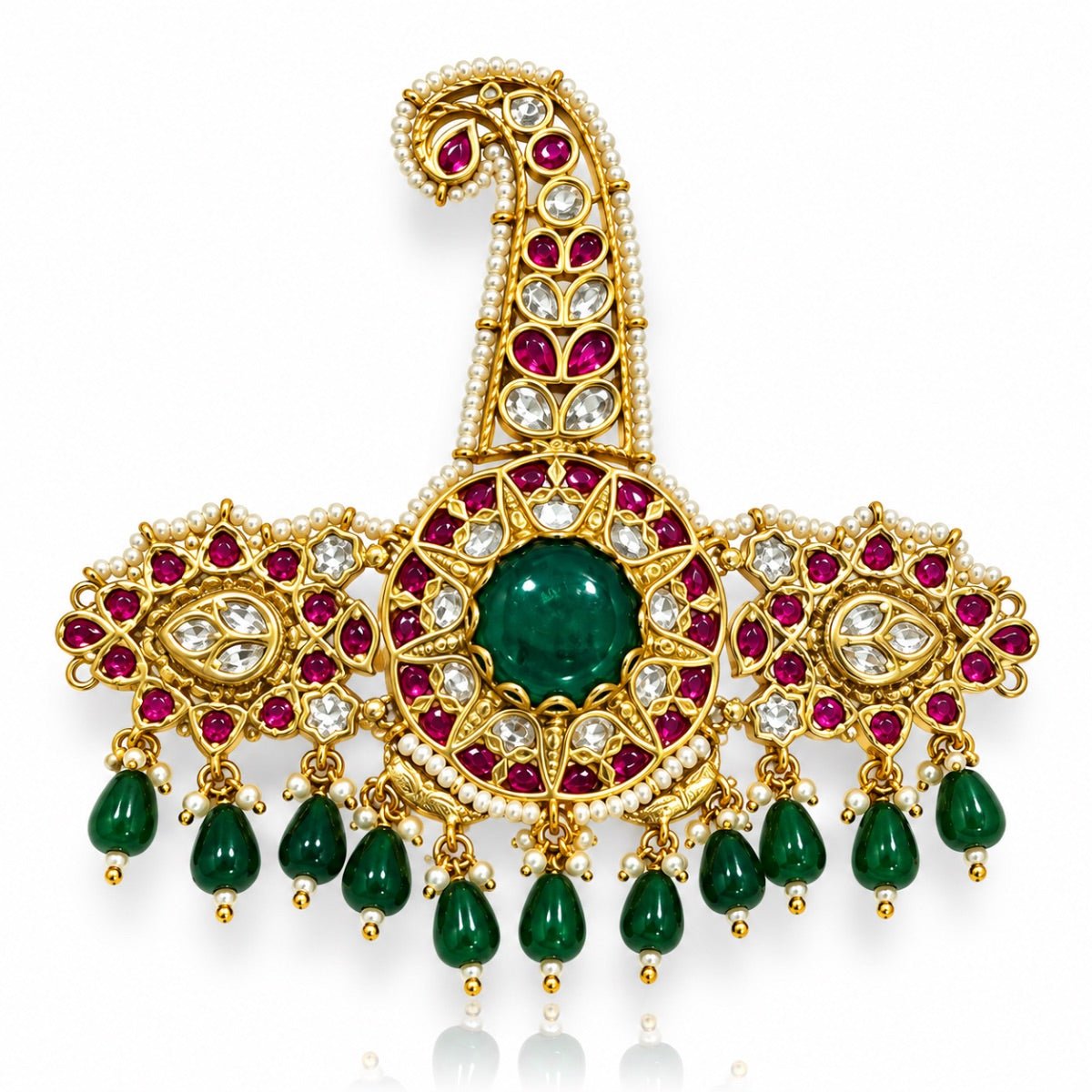 Kundan Kalangi 07995 - Krishna's Sweta Jewellery