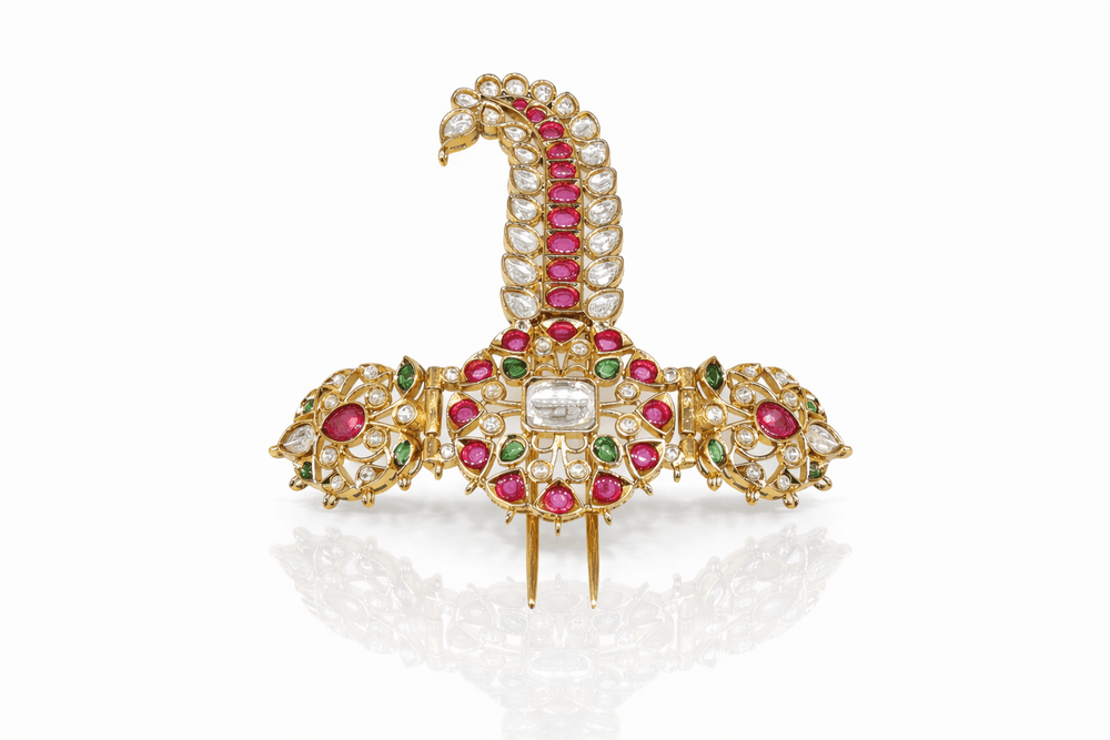 Kundan kalgi 01987 - KRISHNA'S SWETA JEWELLERY