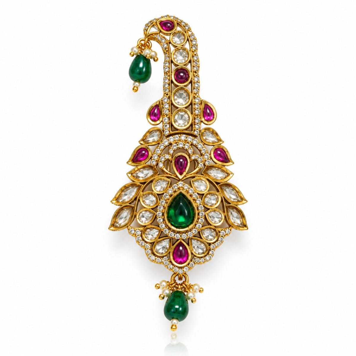 Kundan Kalgi 08220 - Krishna's Sweta Jewellery