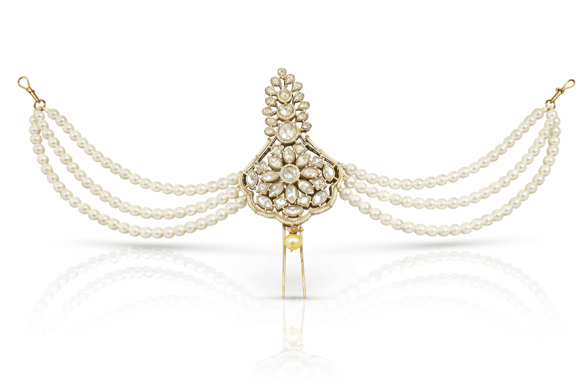 Kundan Kalgi 08996 - KRISHNA'S SWETA JEWELLERY