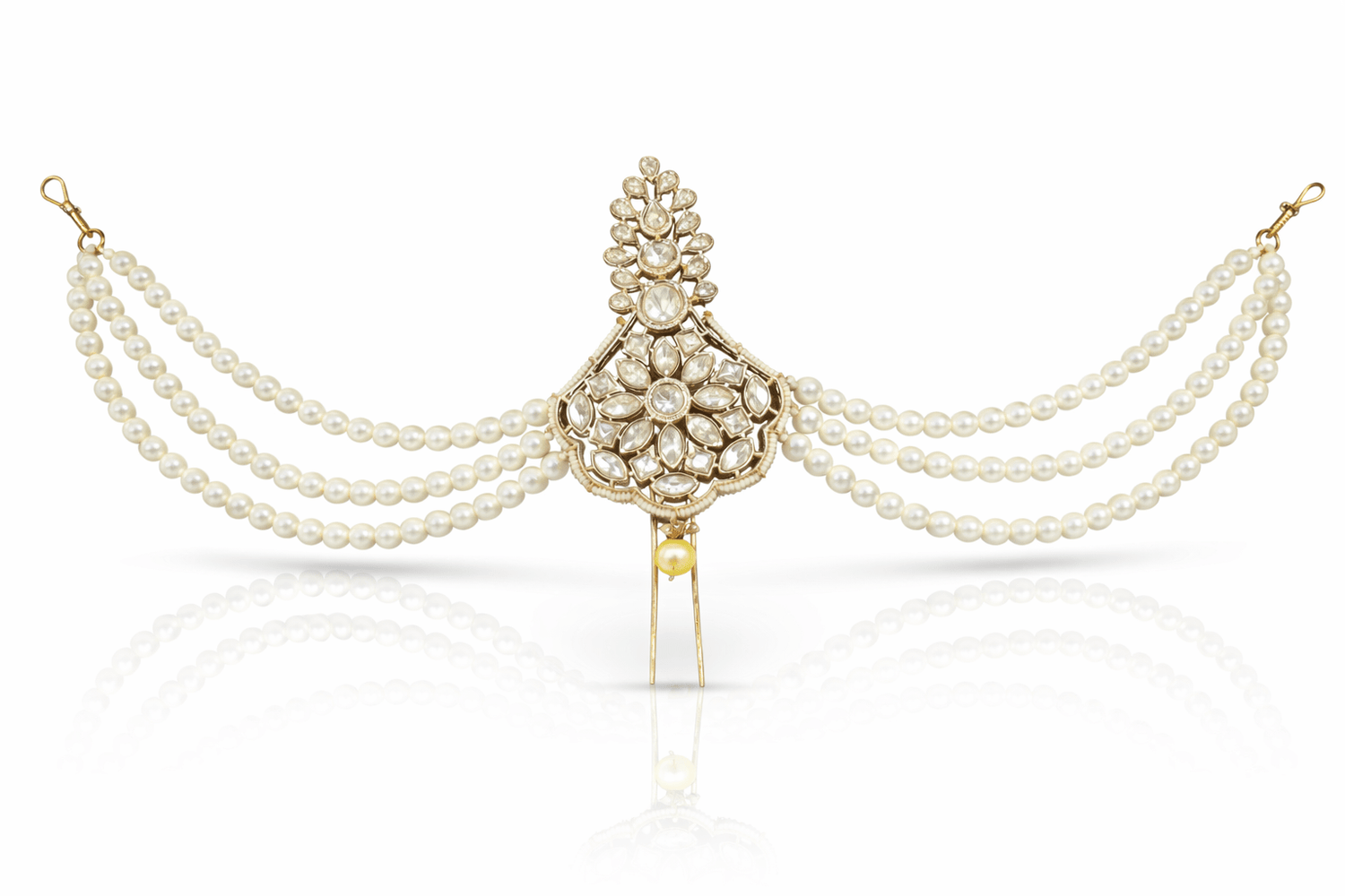 Kundan Kalgi 08996 - KRISHNA'S SWETA JEWELLERY