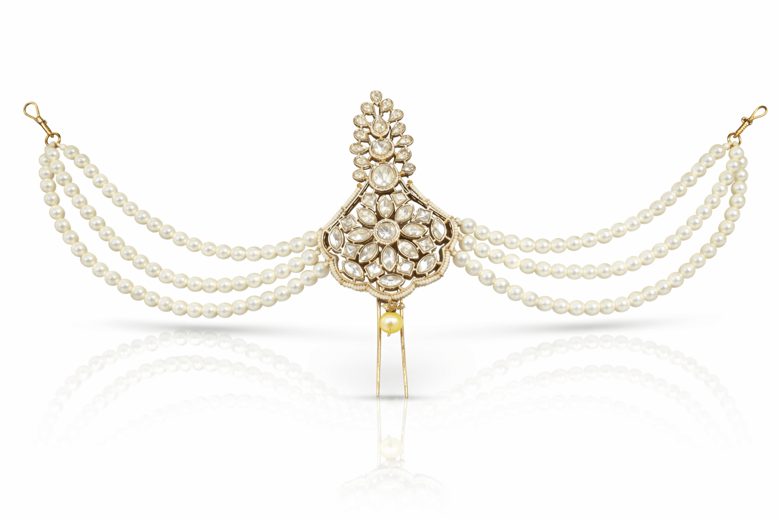 Kundan Kalgi 08996 - KRISHNA'S SWETA JEWELLERY