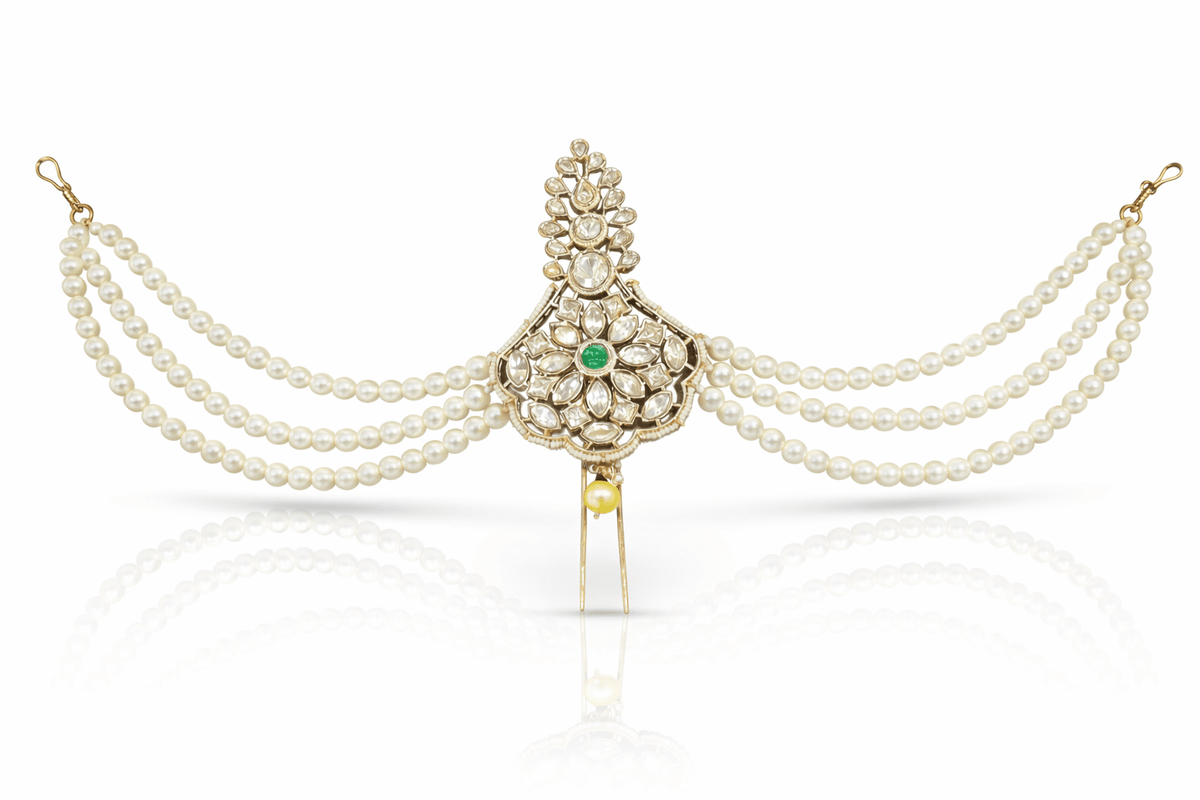Kundan Kalgi 08996 - KRISHNA'S SWETA JEWELLERY