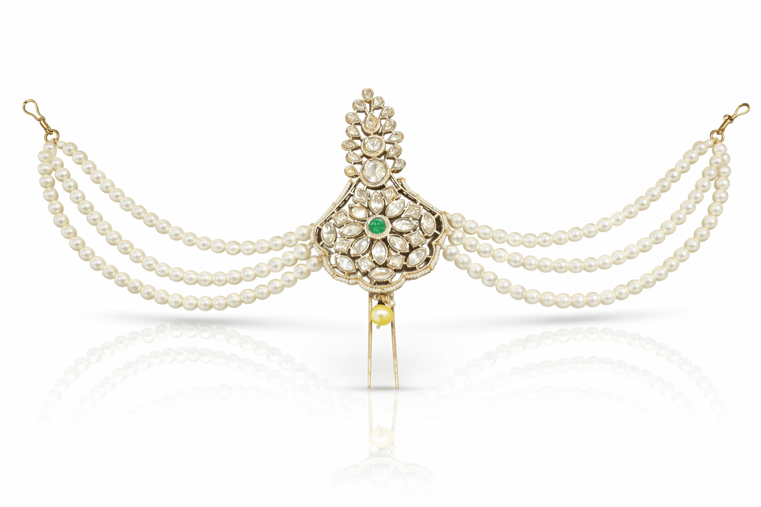 Kundan Kalgi 08996 - KRISHNA'S SWETA JEWELLERY