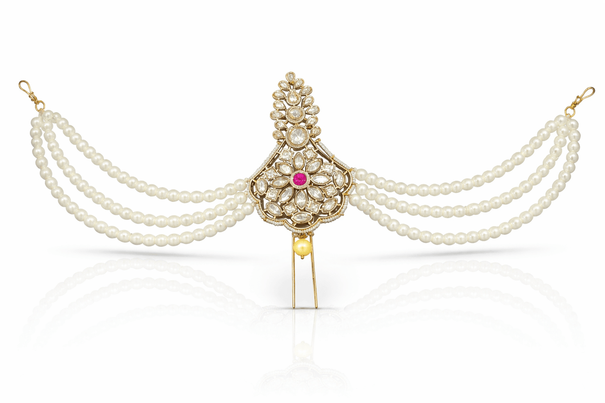 Kundan Kalgi 08996 - KRISHNA'S SWETA JEWELLERY