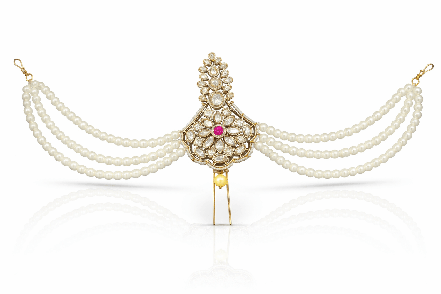 Kundan Kalgi 08996 - KRISHNA'S SWETA JEWELLERY