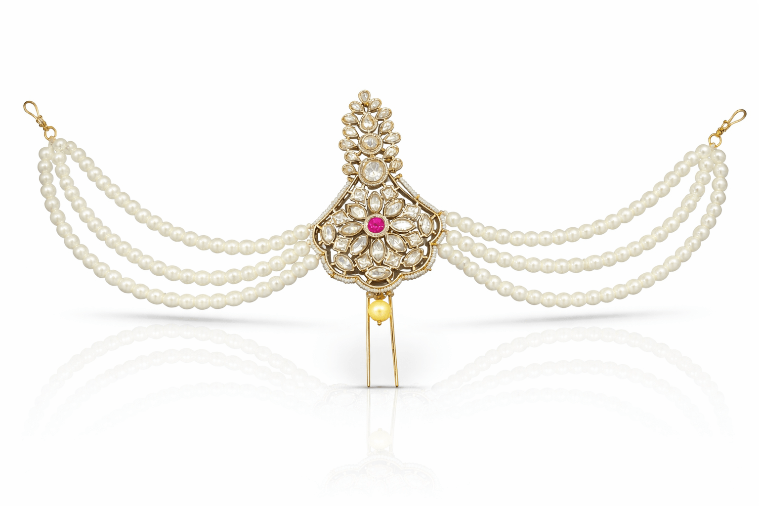 Kundan Kalgi 08996 - KRISHNA'S SWETA JEWELLERY