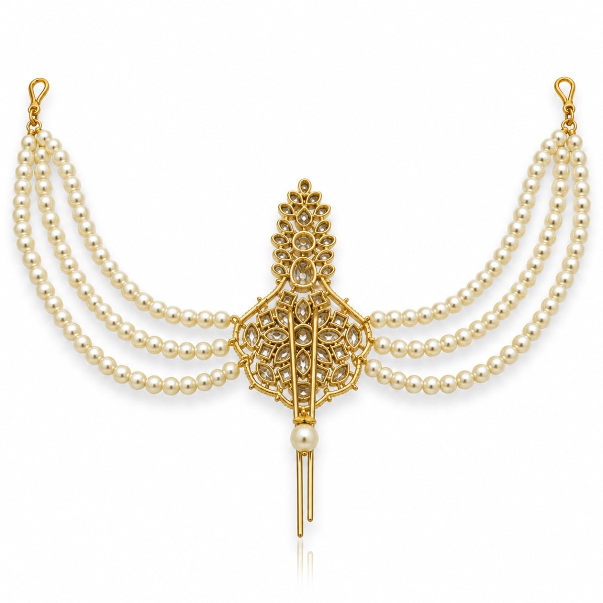 Kundan Kalgi 08996 - Krishna's Sweta Jewellery