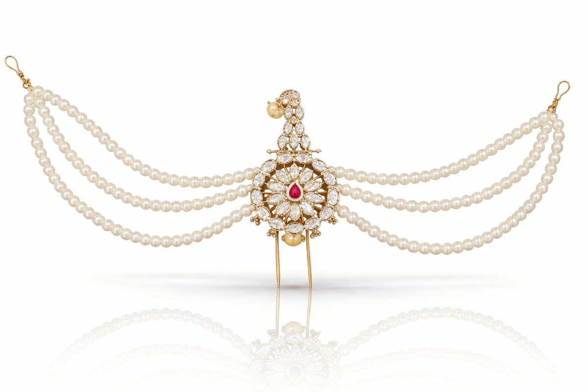 Kundan Kalgi 08997 - KRISHNA'S SWETA JEWELLERY
