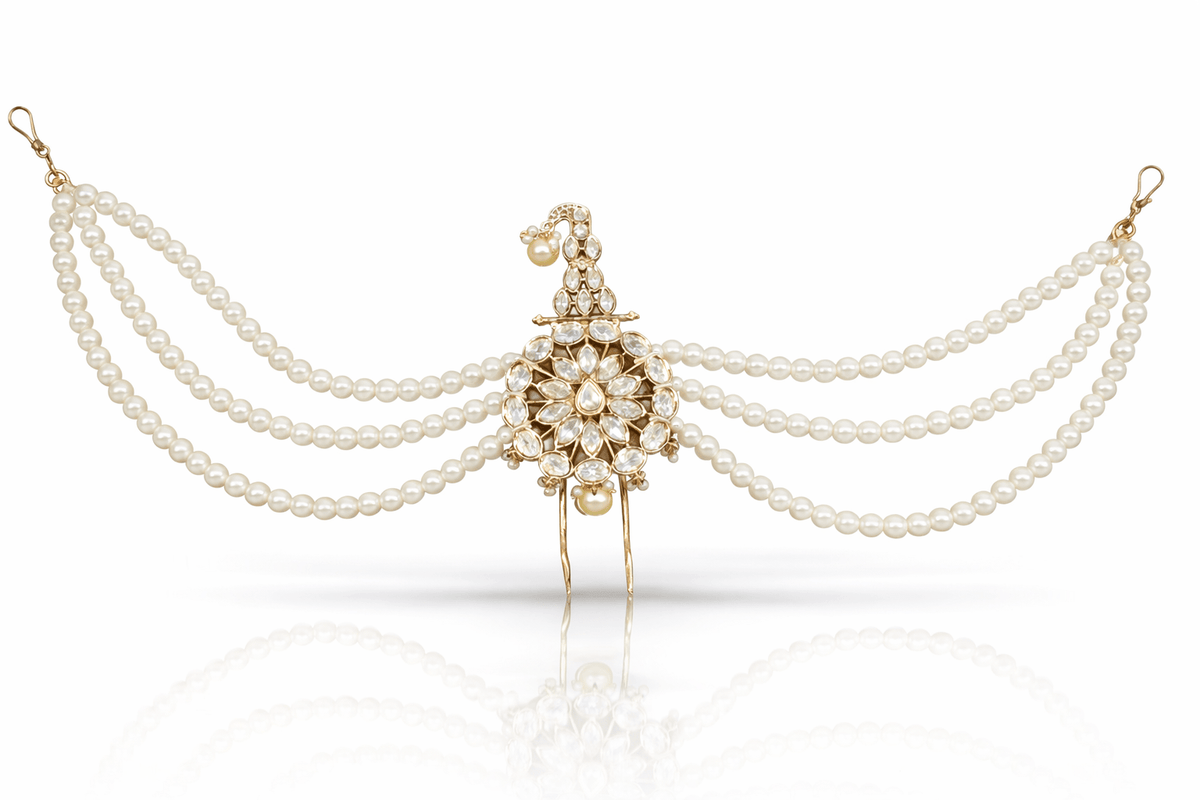 Kundan Kalgi 08997 - KRISHNA'S SWETA JEWELLERY
