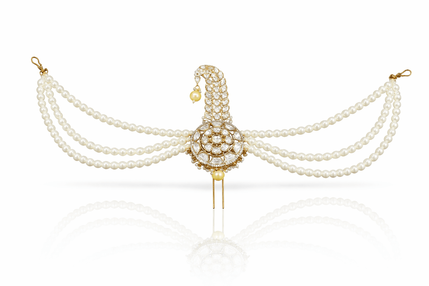 Kundan Kalgi 08998 - KRISHNA'S SWETA JEWELLERY
