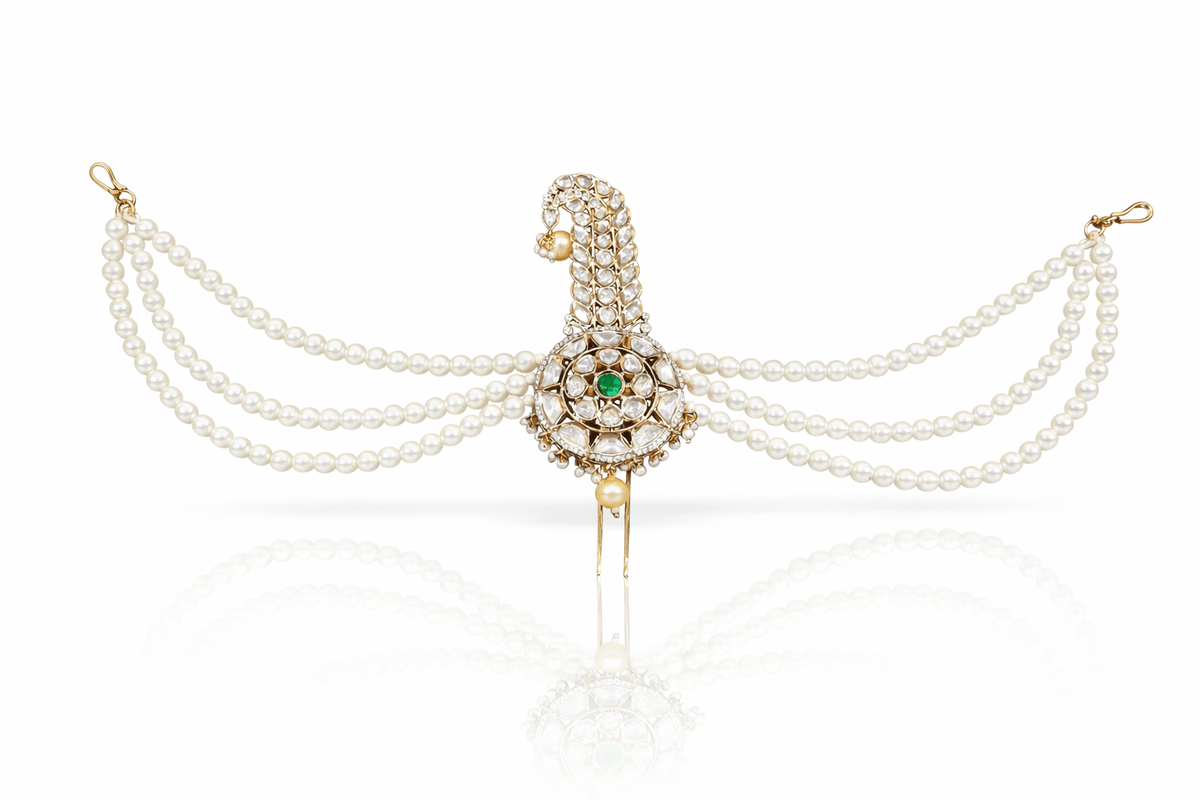 Kundan Kalgi 08998 - KRISHNA'S SWETA JEWELLERY