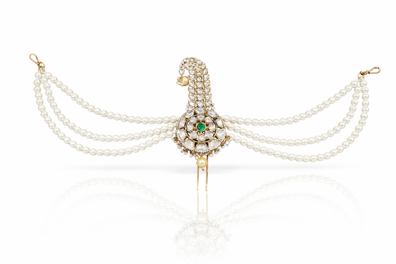 Kundan Kalgi 08998 - KRISHNA'S SWETA JEWELLERY