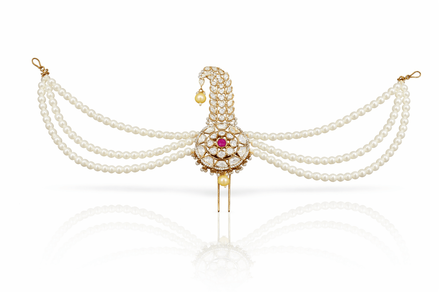 Kundan Kalgi 08998 - KRISHNA'S SWETA JEWELLERY