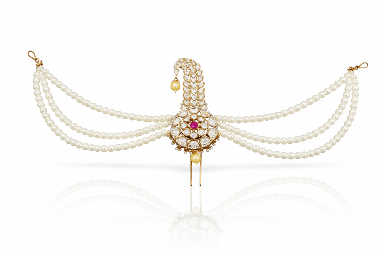 Kundan Kalgi 08998 - KRISHNA'S SWETA JEWELLERY