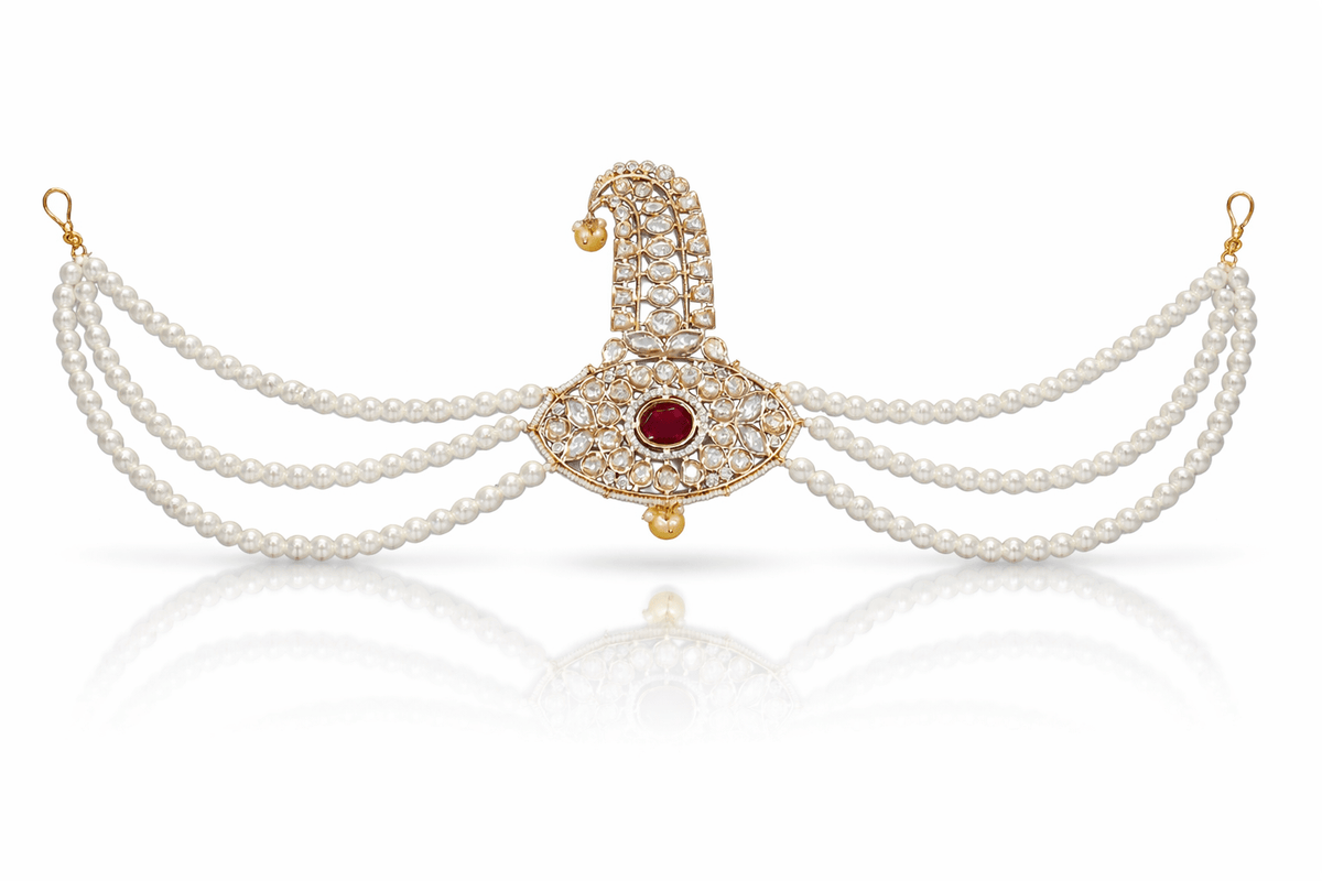 Kundan Kalgi 08999 - KRISHNA'S SWETA JEWELLERY
