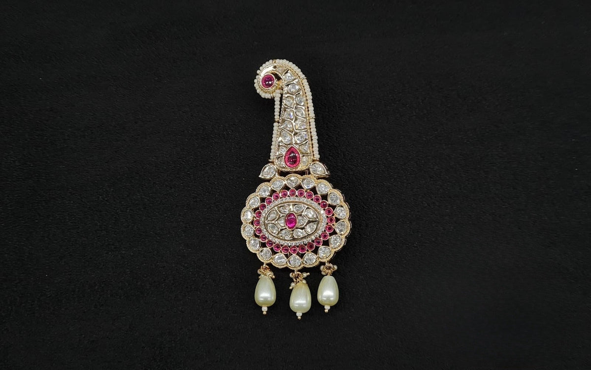 Kundan Kalgi 10319 - KRISHNA'S SWETA JEWELLERY