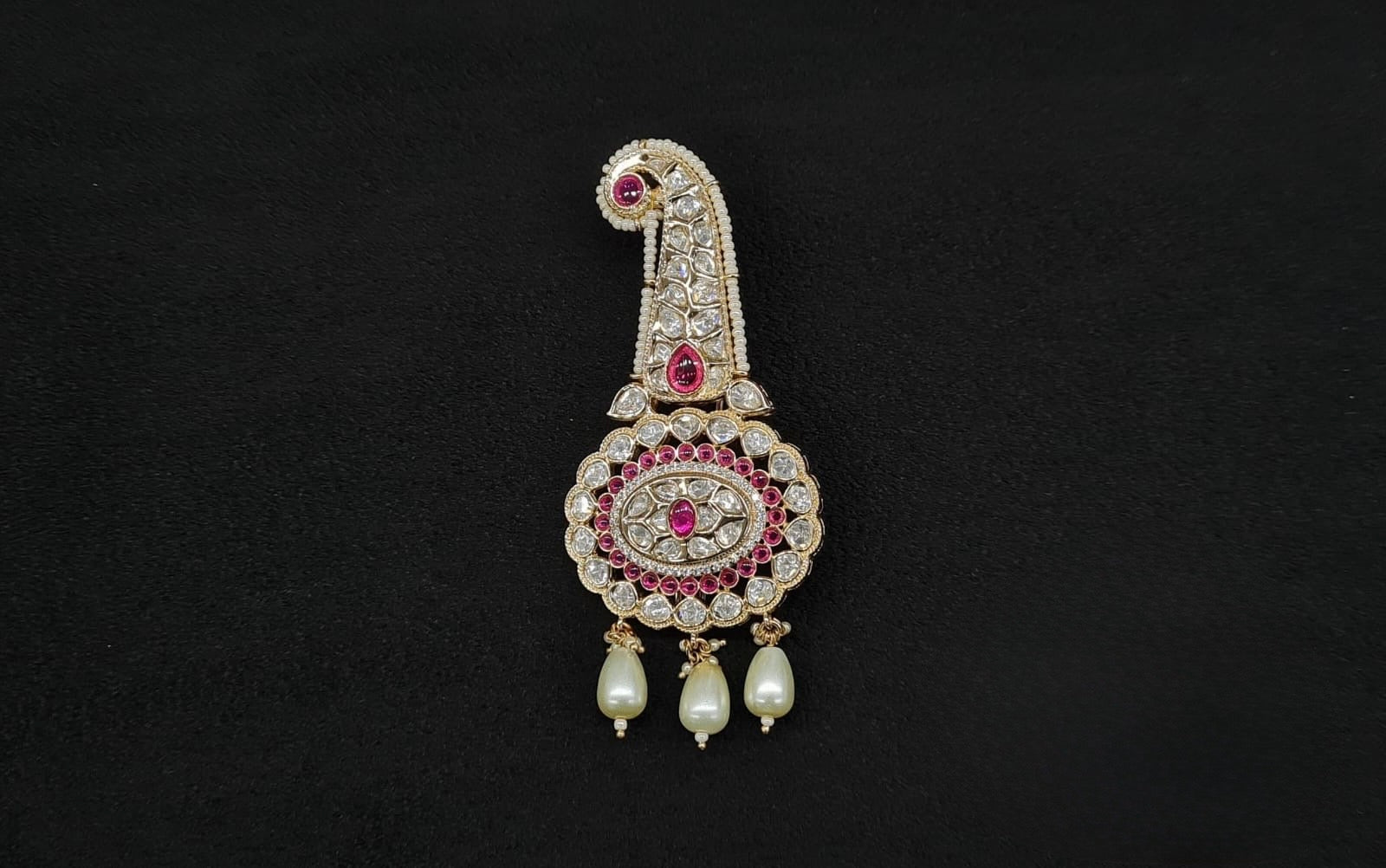 Kundan Kalgi 10319 - KRISHNA'S SWETA JEWELLERY