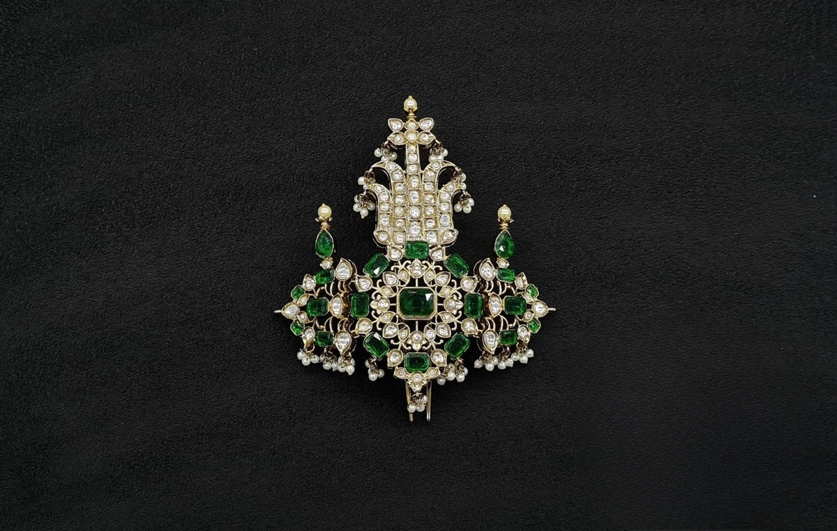 Kundan Kalgi 10329 - KRISHNA'S SWETA JEWELLERY