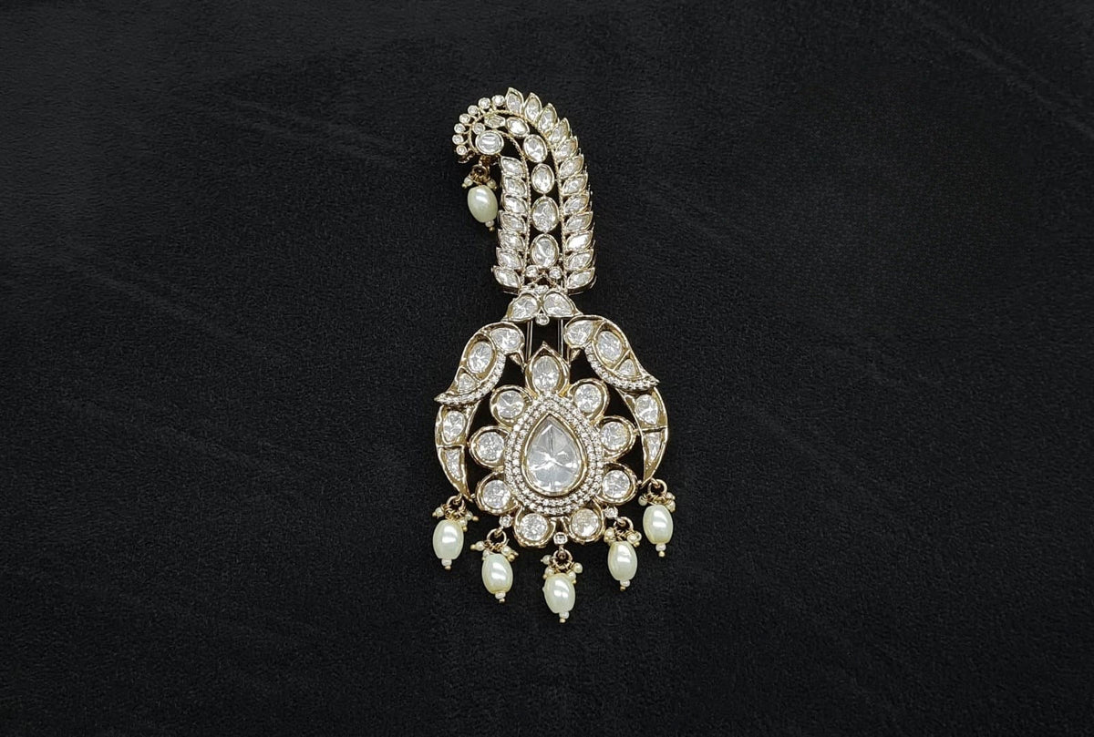 Kundan Kalgi 10466 - KRISHNA'S SWETA JEWELLERY