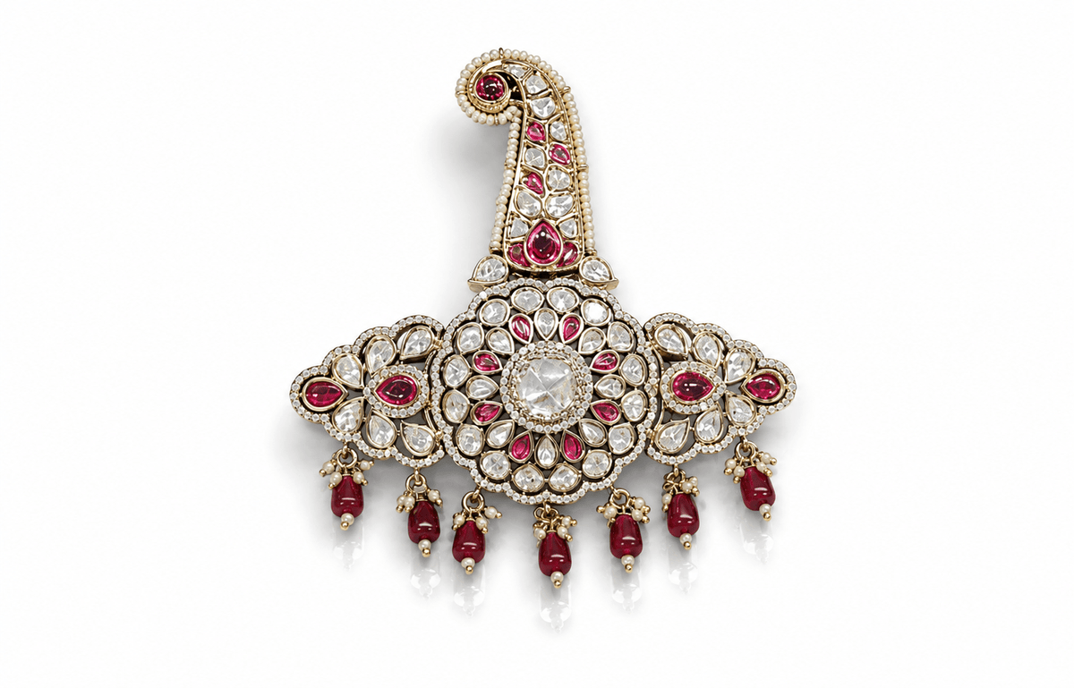 Kundan Kalgi 10580 - KRISHNA'S SWETA JEWELLERY