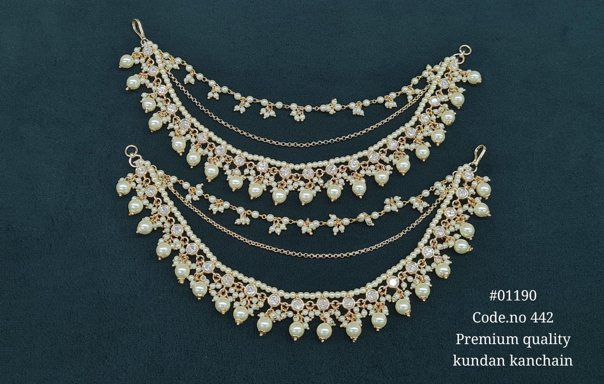 Kundan kanchain 01190 - KRISHNA'S SWETA JEWELLERY