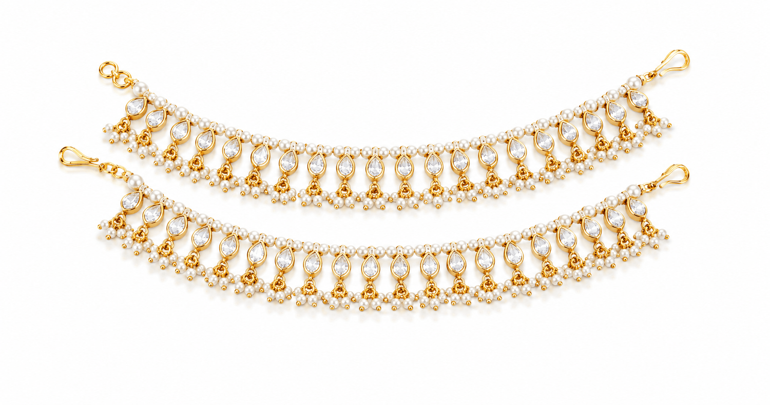 Kundan kanchain 01368 - KRISHNA'S SWETA JEWELLERY