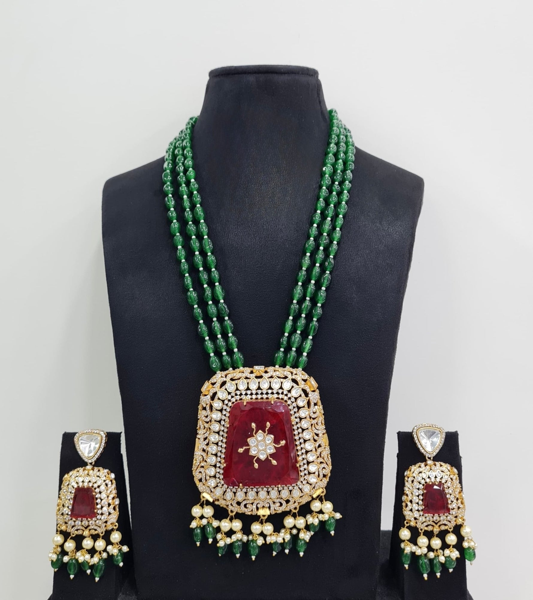 Kundan Long 01171 - KRISHNA'S SWETA JEWELLERY