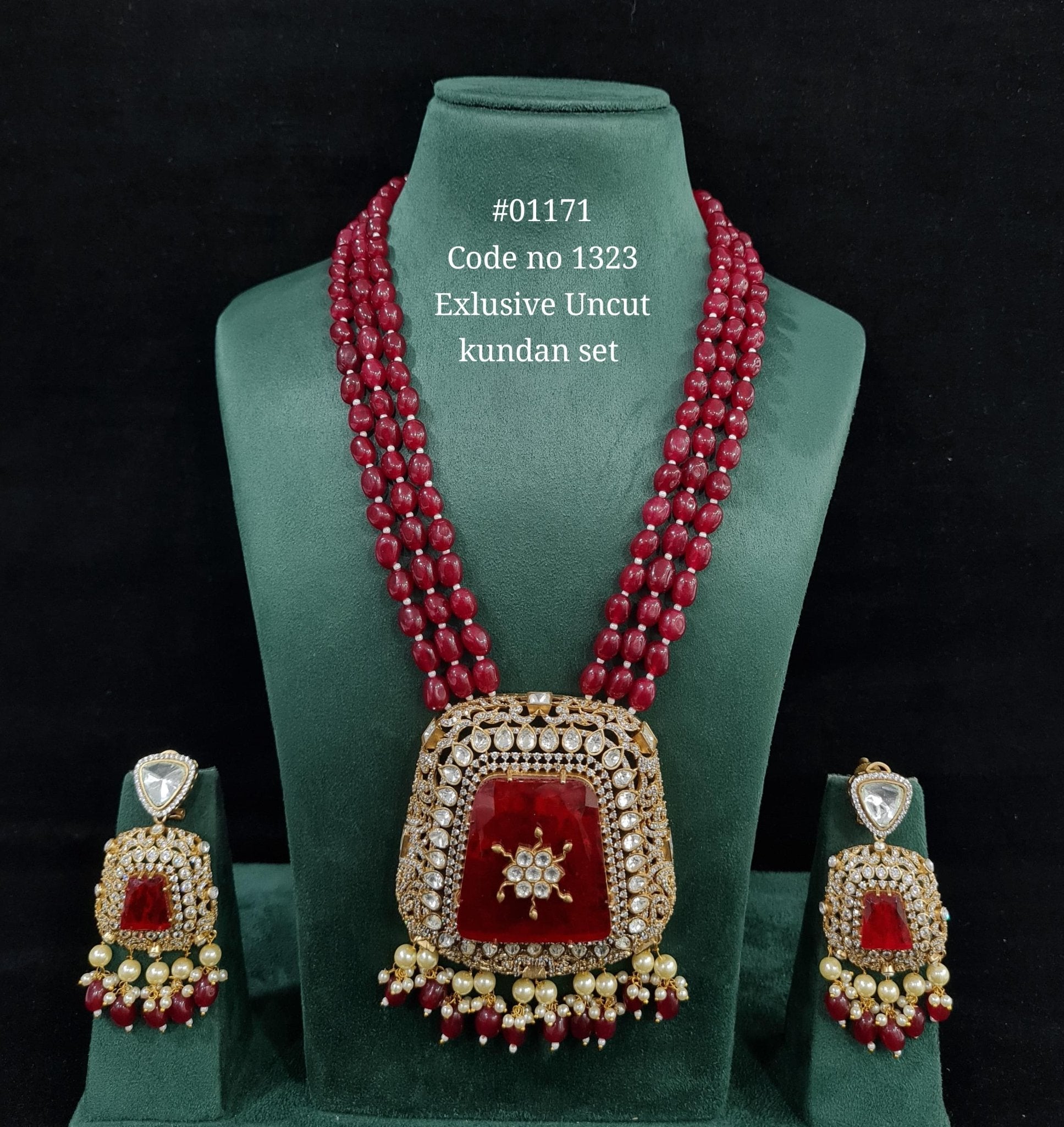 Kundan Long 01171 - KRISHNA'S SWETA JEWELLERY
