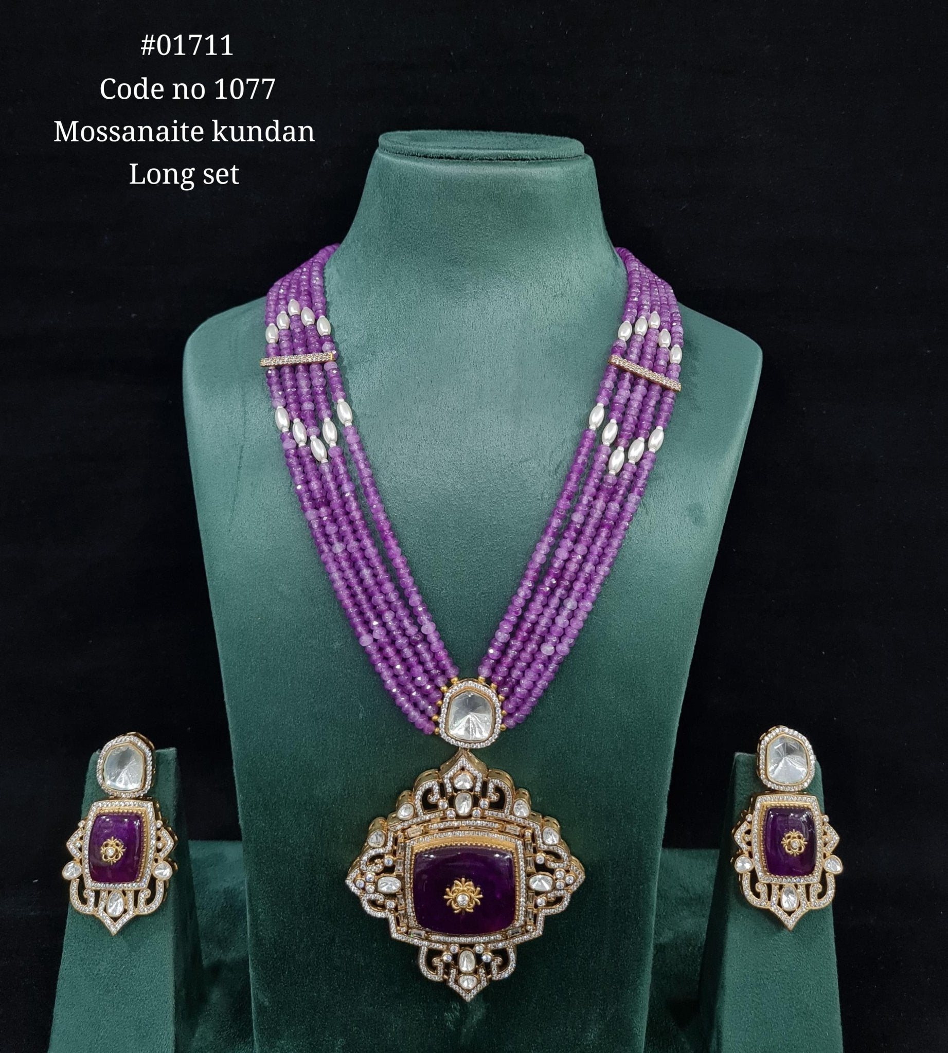 Kundan Long 01711 - KRISHNA'S SWETA JEWELLERY