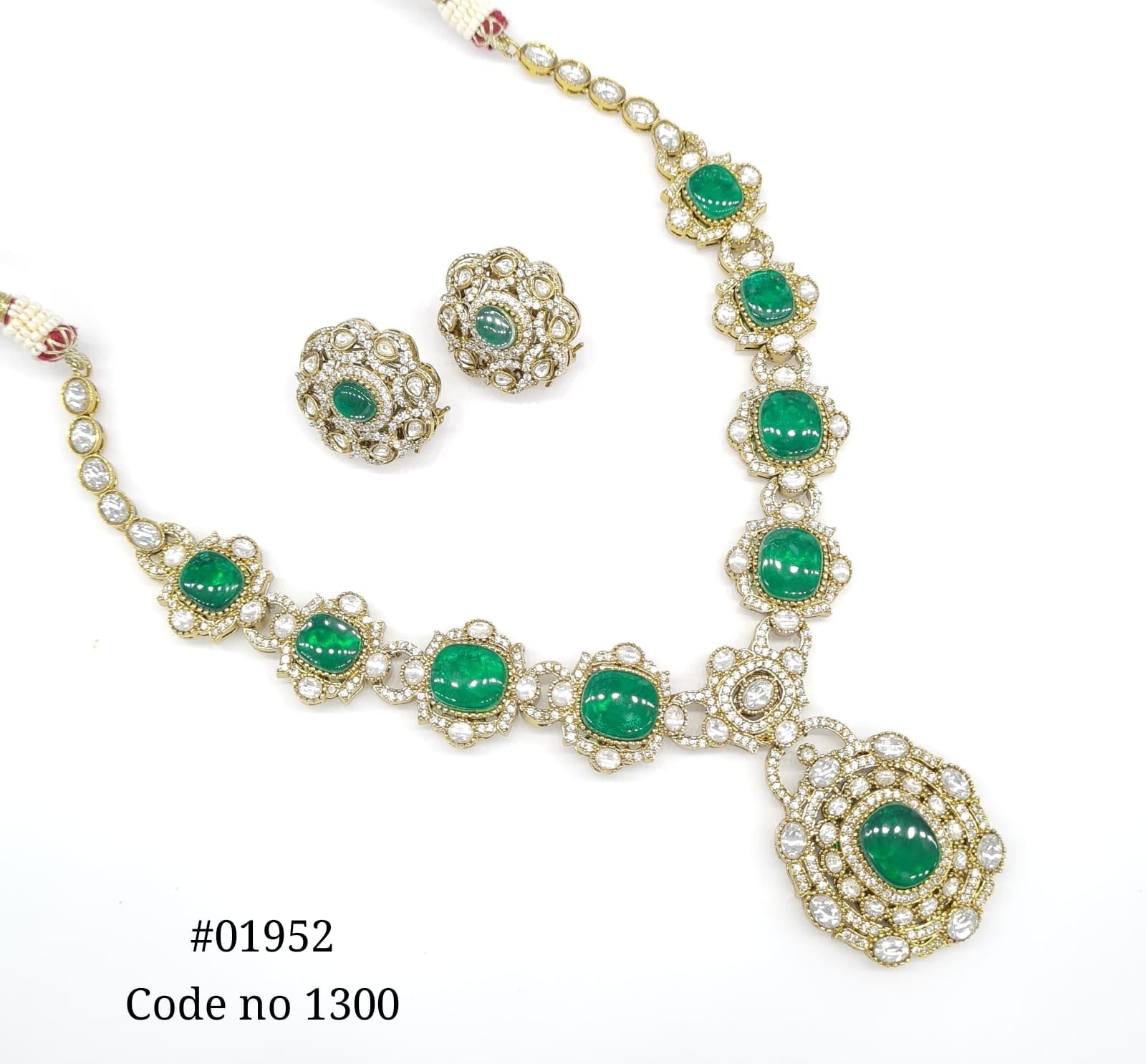 Kundan long 01952 - KRISHNA'S SWETA JEWELLERY