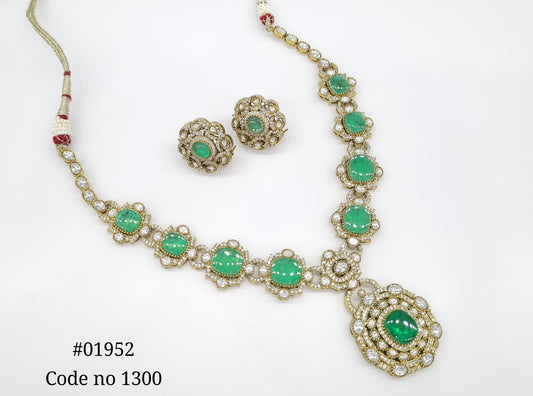 Kundan long 01952 - KRISHNA'S SWETA JEWELLERY