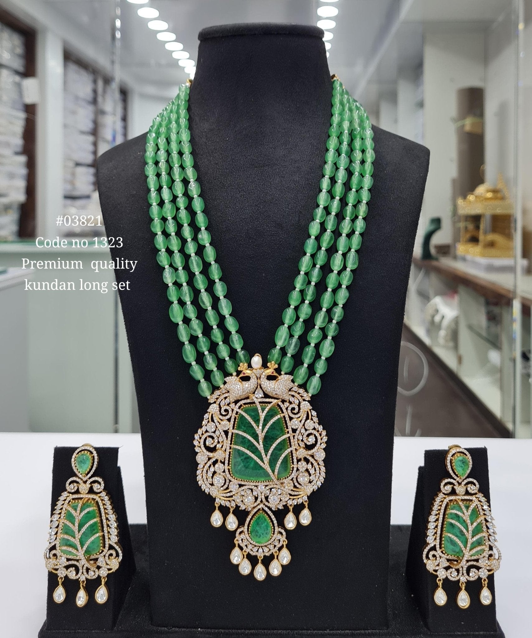 Kundan Long 03821 - KRISHNA'S SWETA JEWELLERY